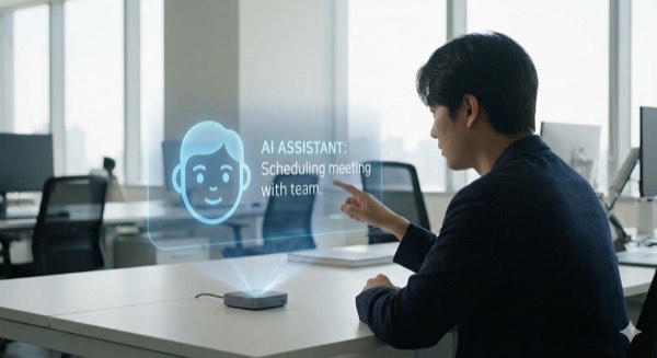 Умный AI ассистент за работой